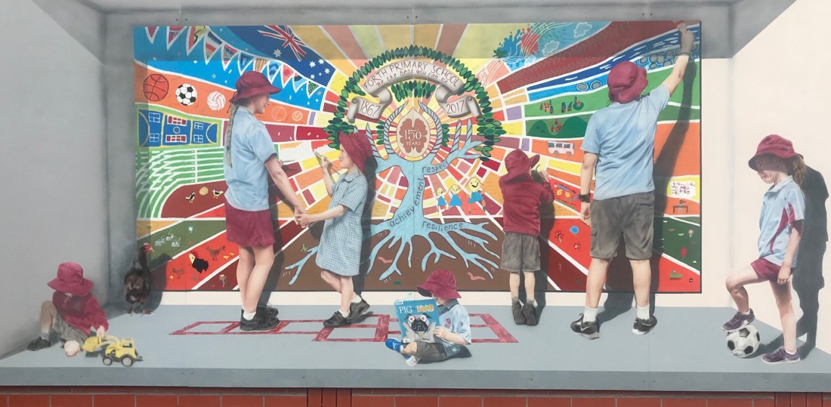 150th year mural